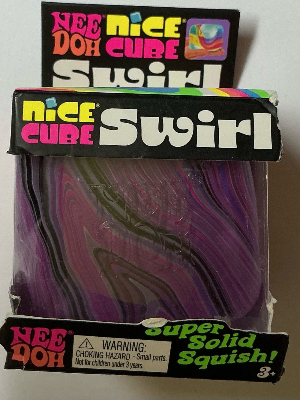 ONE/ Authentic NEEDOH nice cube Swirl/ Pink / White / Purple (read description)